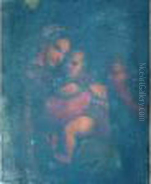 La Madonna Della Sedia Oil Painting by Raphael