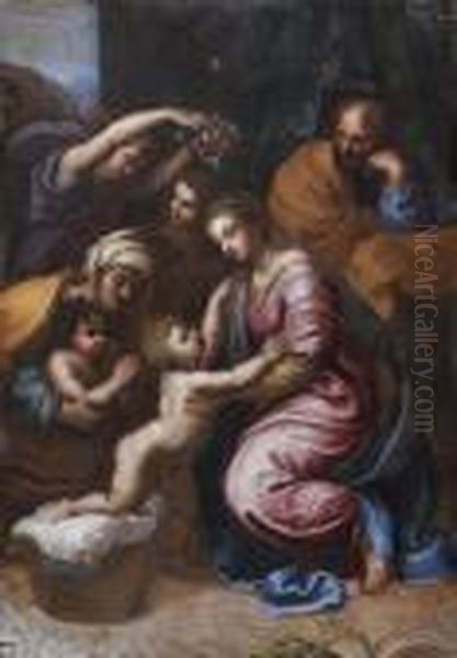 La Grande Sainte Famille Oil Painting by Raphael