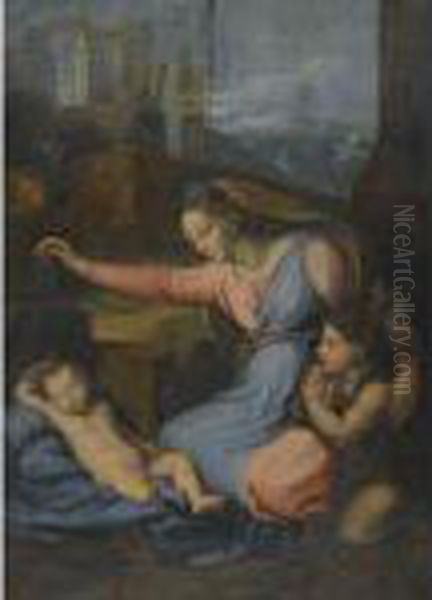 The Madonna Of The Diadem Oil Painting by Raphael