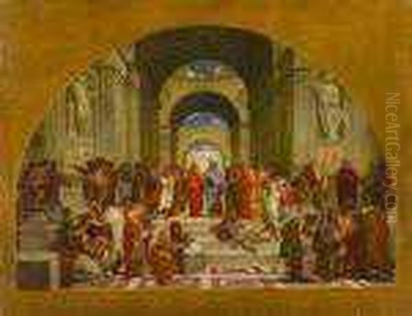 The School Of Athens Oil Painting by Raphael