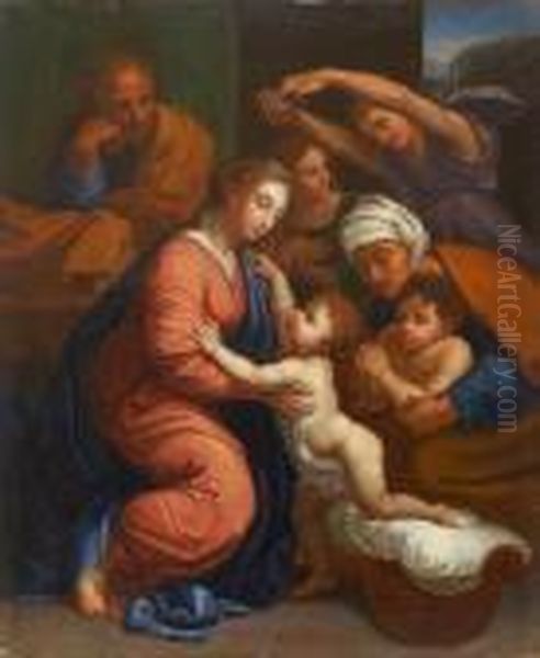 Heilige Familie Oil Painting by Raphael