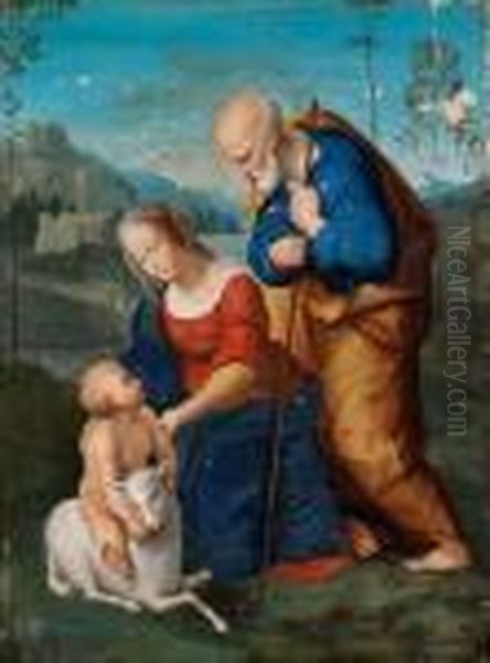 Die Heilige Familie / La Sacra Famiglia Oil Painting by Raphael