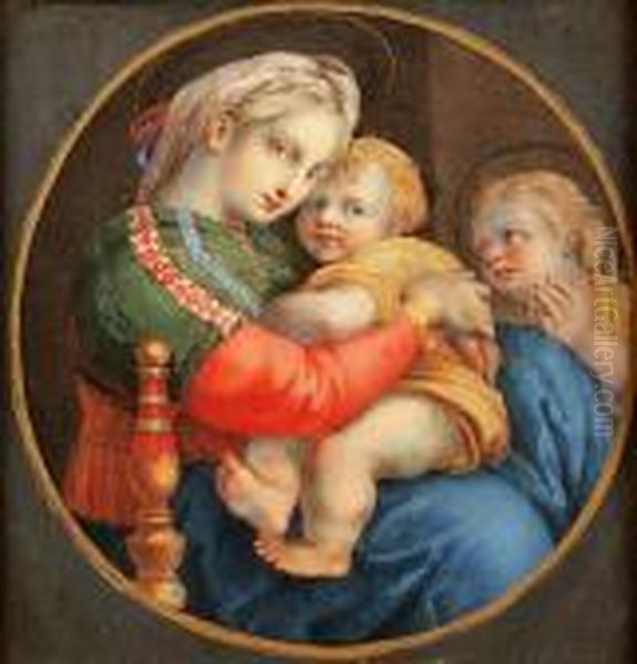 Vierge A La Chaise Oil Painting by Raphael