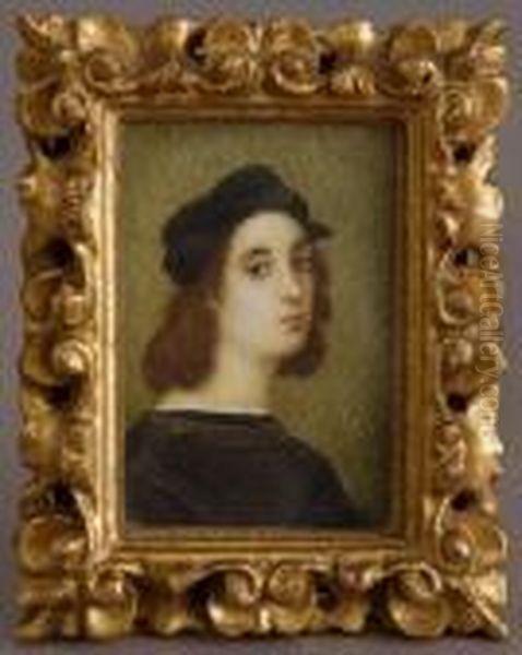 Head Of A Youth Oil Painting by Raphael