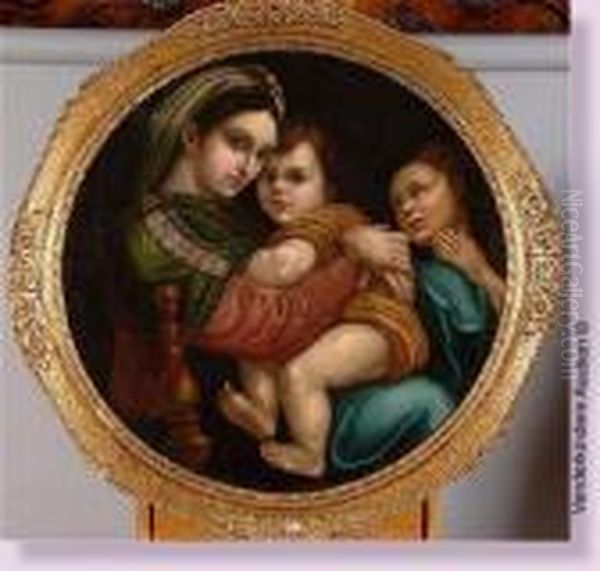 A L'enfant Et Saint Jean-baptiste Oil Painting by Raphael