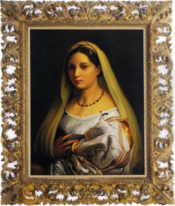 La Donna Velata Oil Painting by Raphael