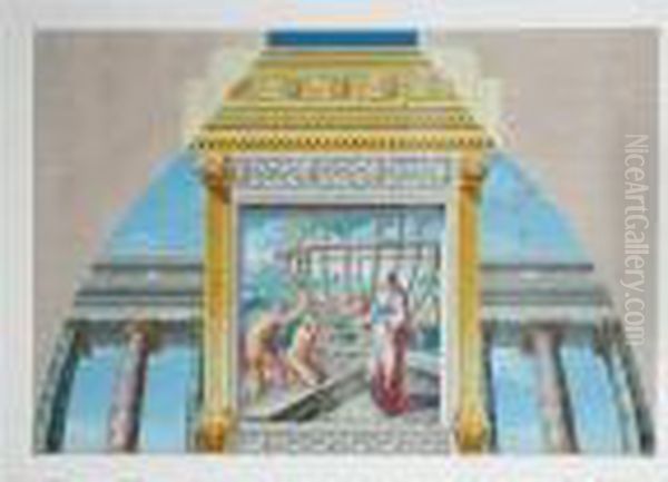 Noah Building The Ark Oil Painting by Raphael