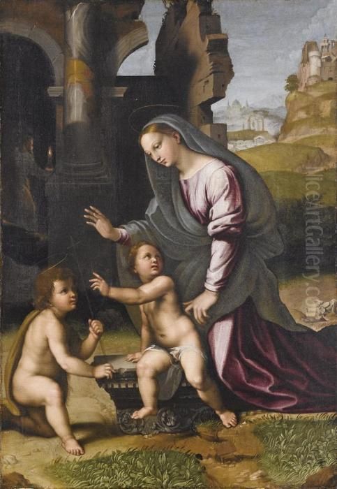 Madonna Con Bambino Oil Painting by Raphael