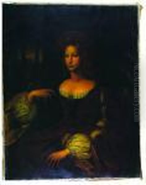 Retrato De Isabel De Aragon Y Sforza (princesa De Napoles). Oil Painting by Raphael