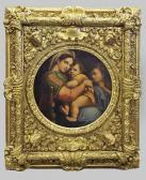 Madonna Della Sedia, Oil On Canvas Oil Painting by Raphael