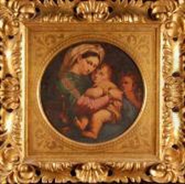 La Madonna Della Seggiola Oil Painting by Raphael
