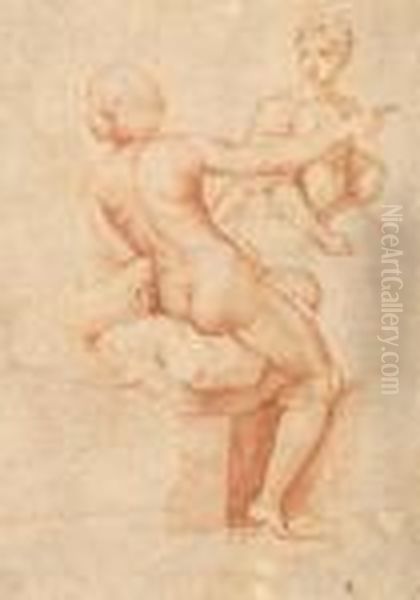 Omphale And Another Female Figure Oil Painting by Raphael