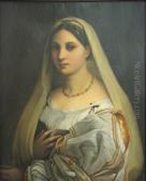 La Donna Velata Oil Painting by Raphael
