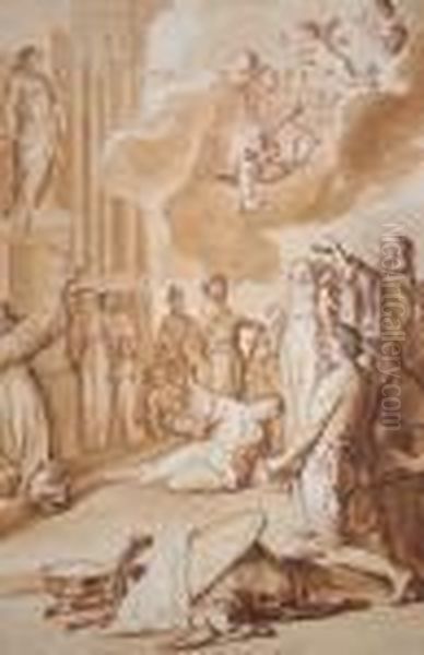 Biblical Scene Oil Painting by Raphael