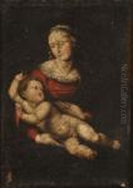 Virgen Con El Nino Oil Painting by Raphael