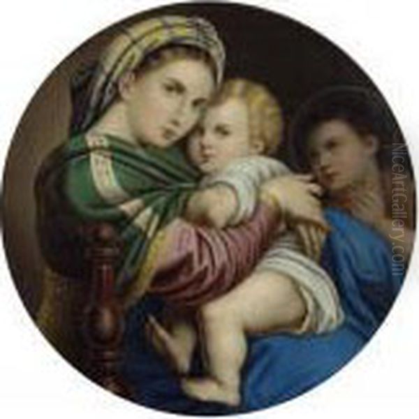 Madonna Della Sedia. Oil Painting by Raphael