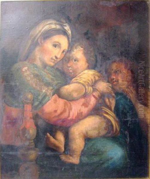 Madonna Dela Sedia Oil Painting by Raphael