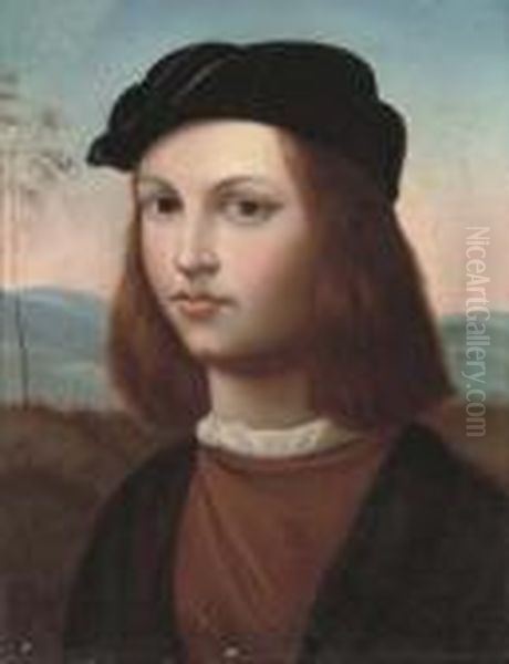 Self-portrait Of The Artist Oil Painting by Raphael