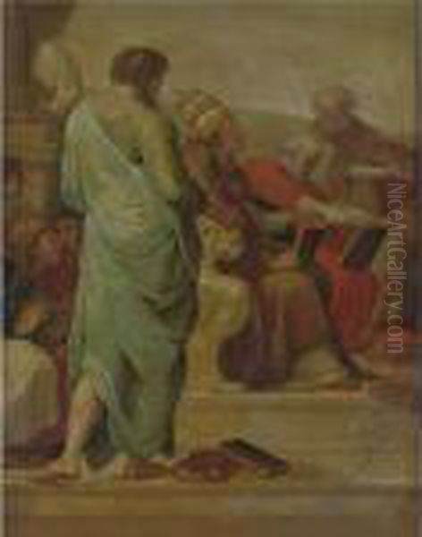 The Disputa Oil Painting by Raphael