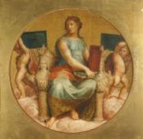 Philosophy
And 
Theology Oil Painting by Raphael