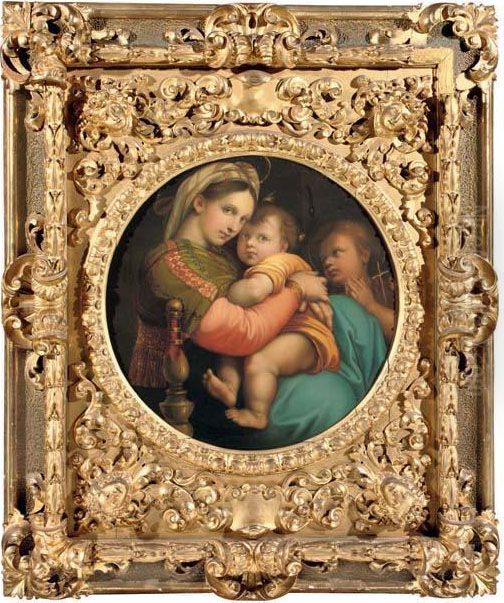 Madonna Della Seggiola (sedia) Oil Painting by Raphael