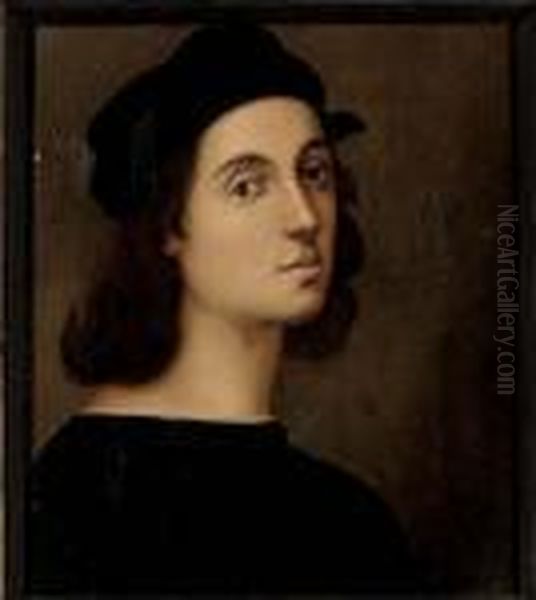 Self-portrait Of The Artist Oil Painting by Raphael