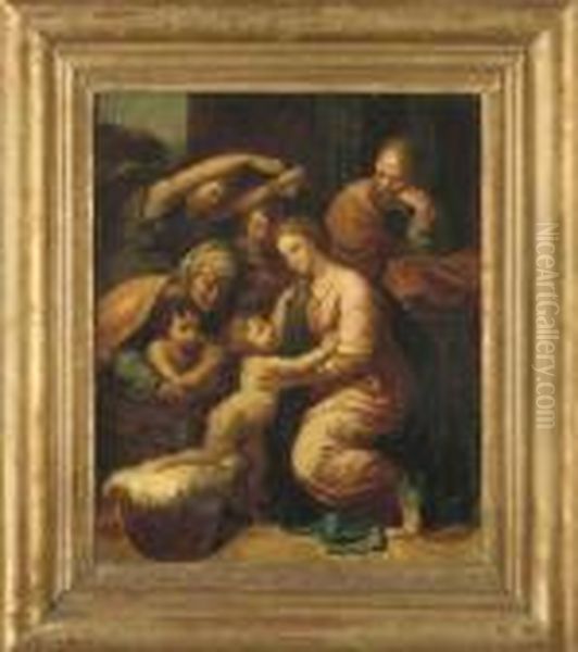 La Grande Sainte Famille Oil Painting by Raphael