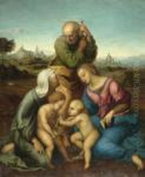 Heilige Famillie. Oil Painting by Raphael