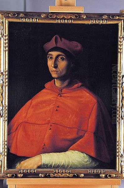 Retrato De Cardenal Oil Painting by Raphael