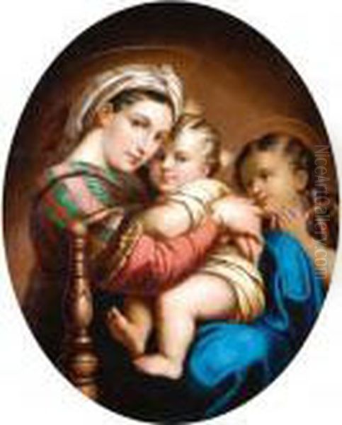 Madonna Della Seggiola Oil Painting by Raphael