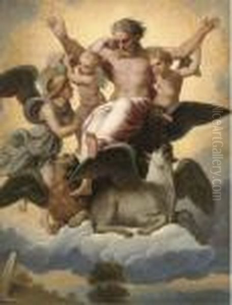 The Vision Of Ezechiel Oil Painting by Raphael