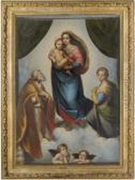 The Sistine Madonna Oil Painting by Raphael