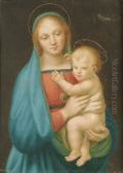 Madonna And Child Oil Painting by Raphael