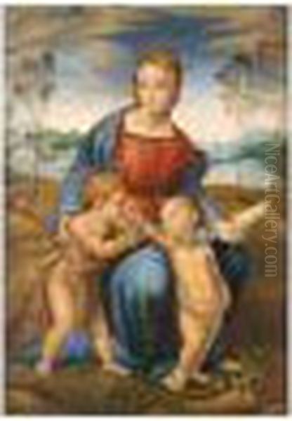 La Madonna Del Cardellino Oil Painting by Raphael