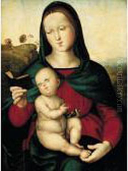 ('the Solly Madonna') Oil Painting by Raphael