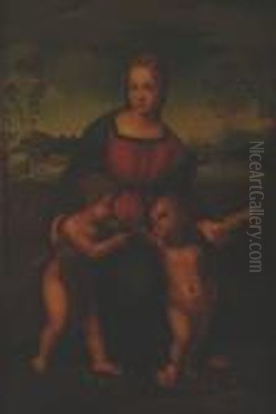 Madonna With Goldfinch Oil Painting by Raphael