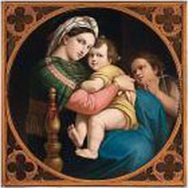 La Madonna Della Seggiola Oil Painting by Raphael