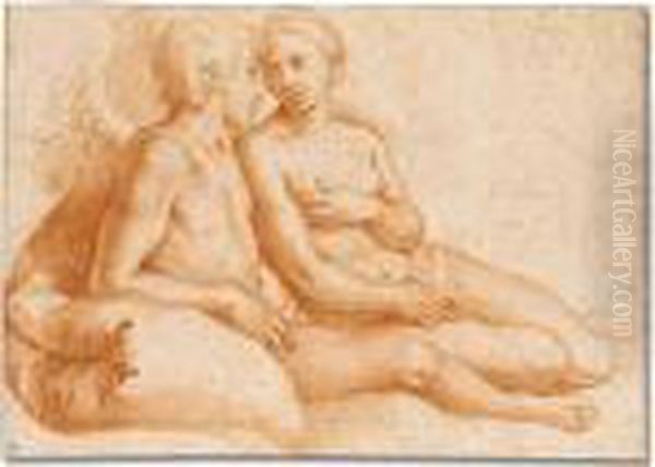 Cupid And Psyche Oil Painting by Raphael