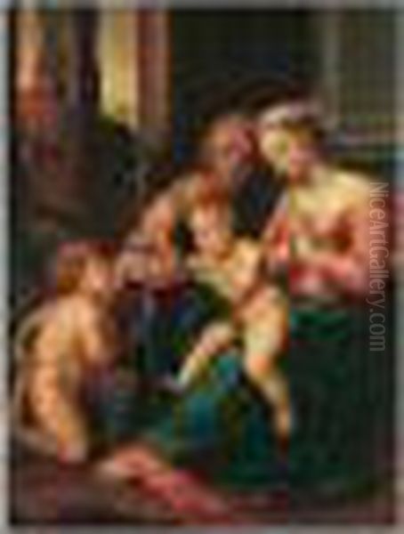 The Madonna Of Divine Love Oil Painting by Raphael