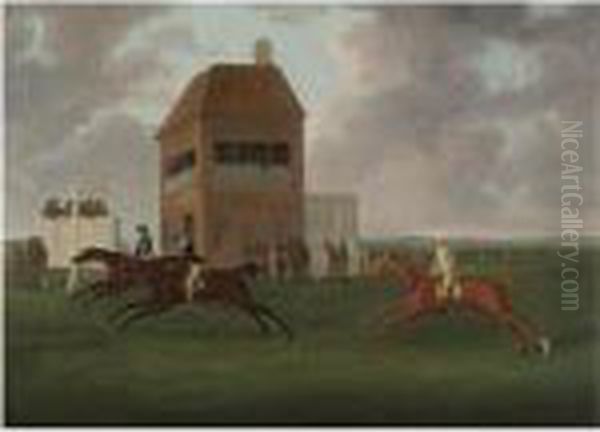 Lurcher
 Beating 
Kitt Carr
 And 
Ormond Oil Painting by John Nost Sartorius