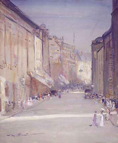 Commercial Street, Leeds Oil Painting by Mark Senior