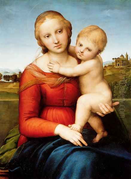 Small Cowper Madonna Oil Painting by Raphael