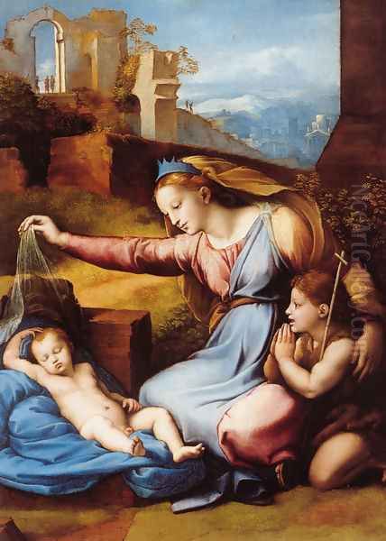 Madonna of the Diadem Oil Painting by Raphael