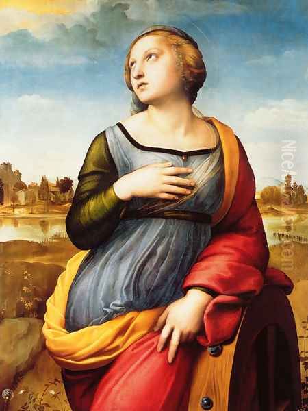 St. Catherine of Alexandria Oil Painting by Raphael