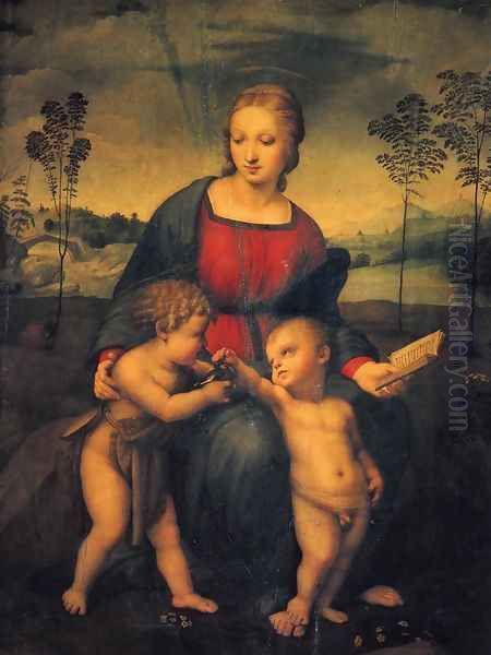 Madonna with Goldfinch Oil Painting by Raphael