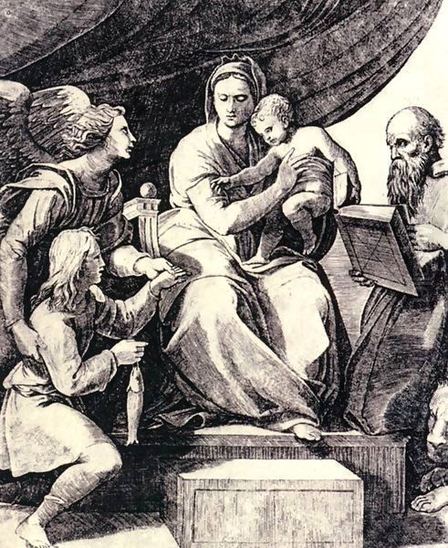 Madonna with the Fish Oil Painting by Raphael