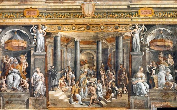 The Baptism of Constantine Oil Painting by Raphael
