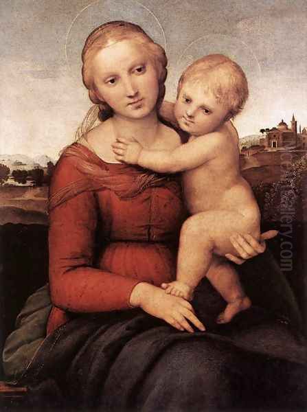 Madonna and Child (The Small Cowper Madonna) Oil Painting by Raphael
