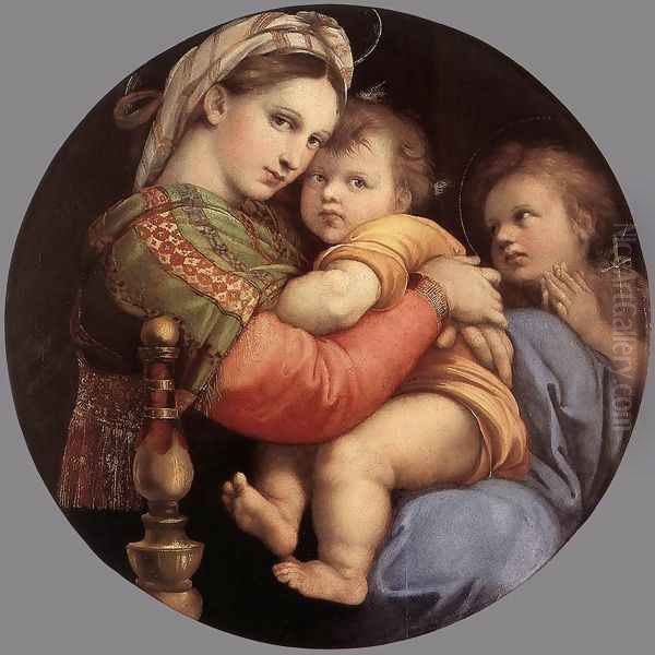 Madonna della Seggiola (Sedia) Oil Painting by Raphael