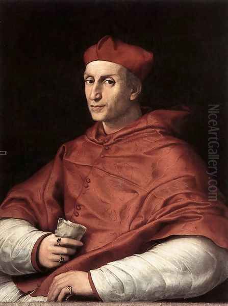 Portrait of Cardinal Bibbiena Oil Painting by Raphael